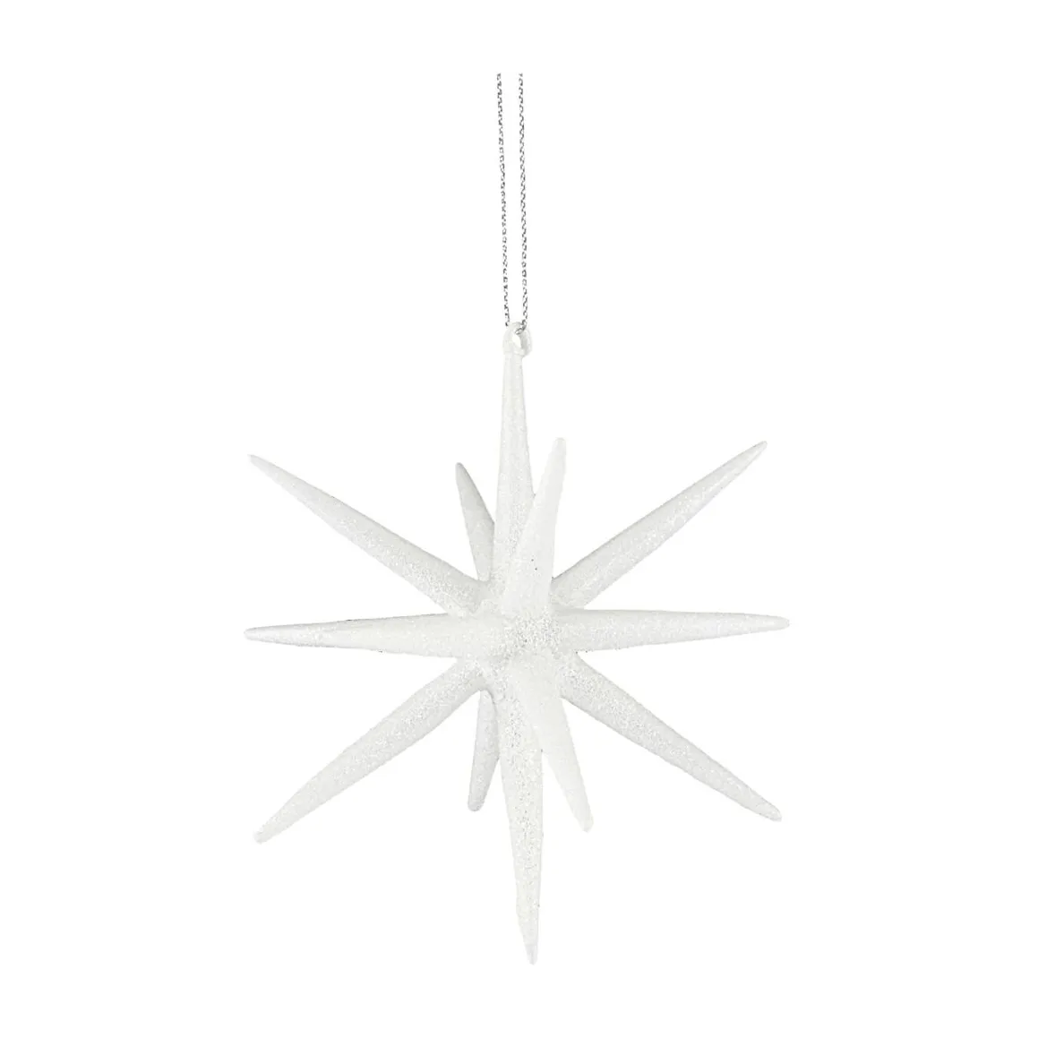 Spike julhänge Ø12 cm, Vit-glitter House Doctor