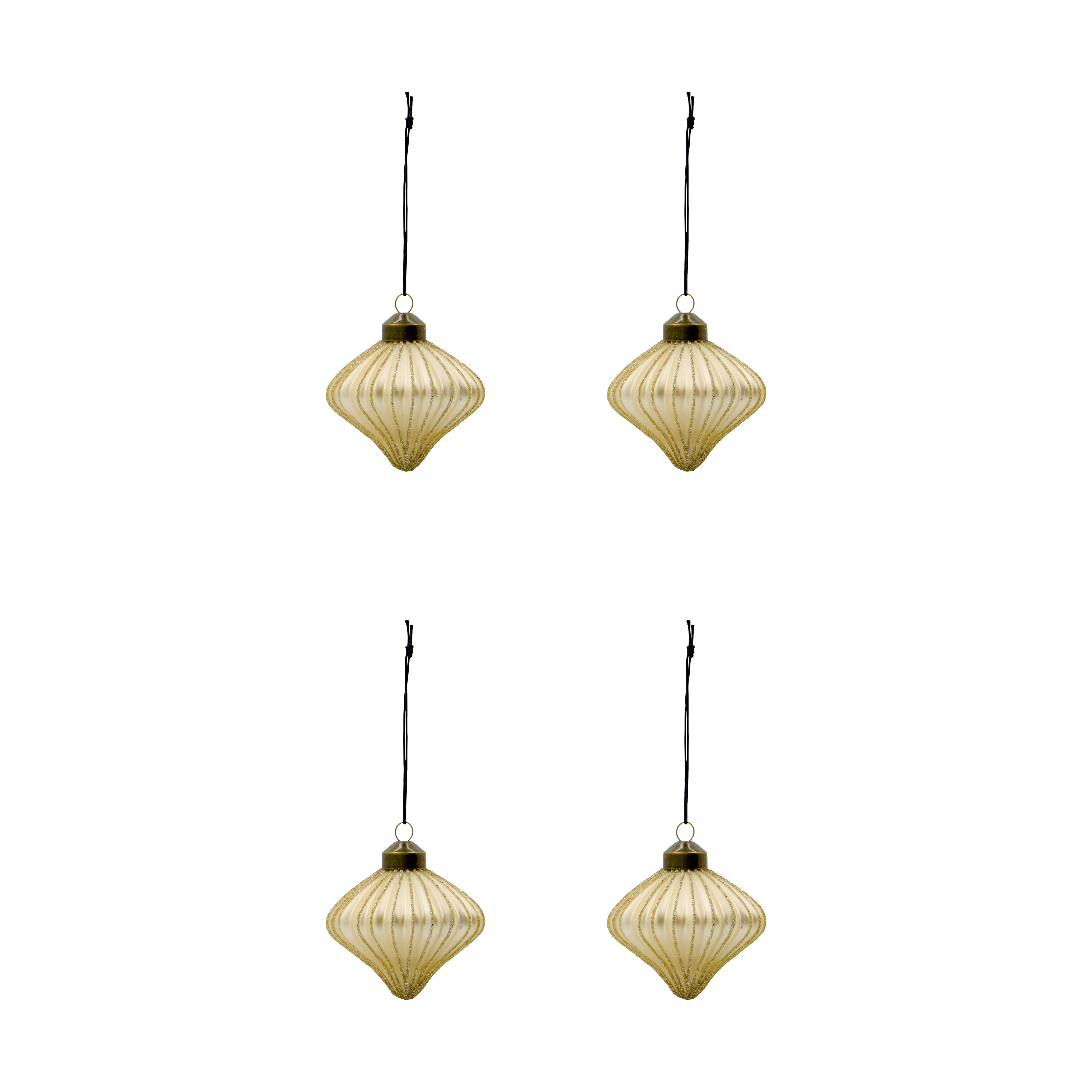 Spin julhänge 4-pack, Champagne
