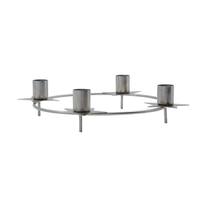 Stage adventsljusstake, Ø24 cm - Silver - House Doctor