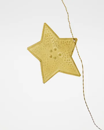 Stars girlang - Antik mässing, 200 cm - House Doctor