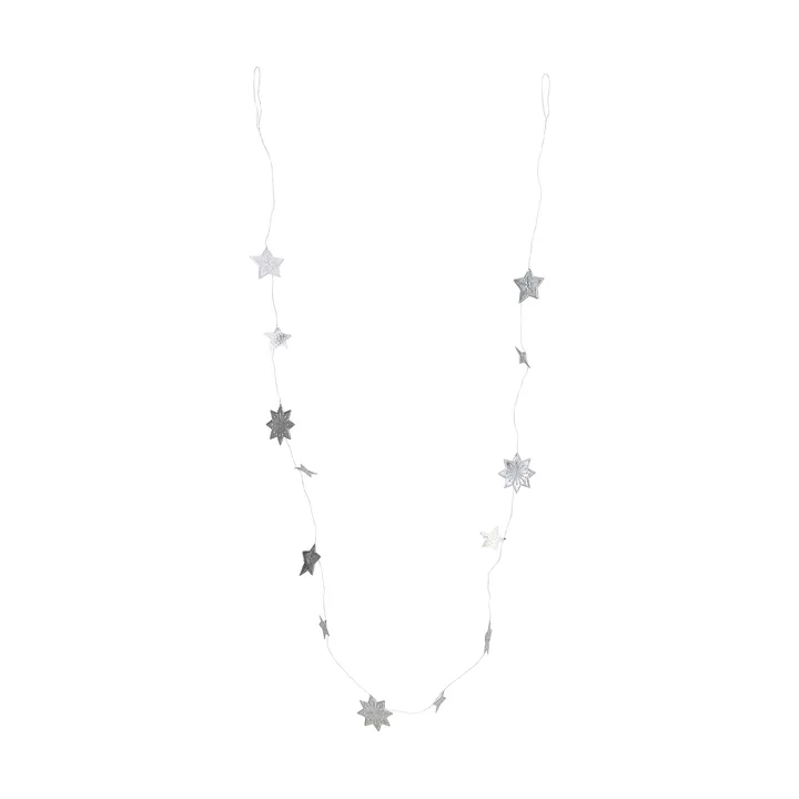 Stars girlang - Silver finish, 200 cm - House Doctor