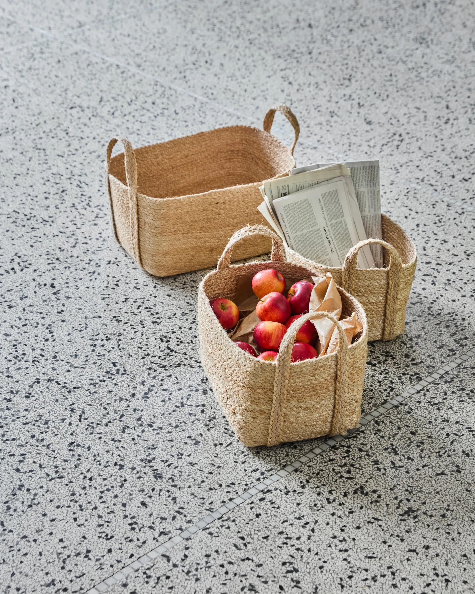 Stella förvaringskorg låg 3 delar, Natur House Doctor