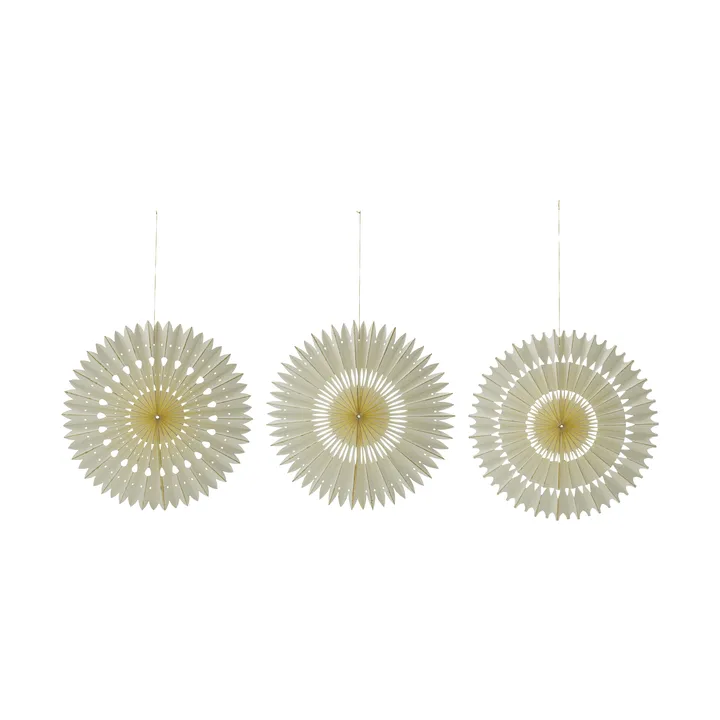 Stelle julhängen 3 delar - Off-White, Ø20 cm - House Doctor