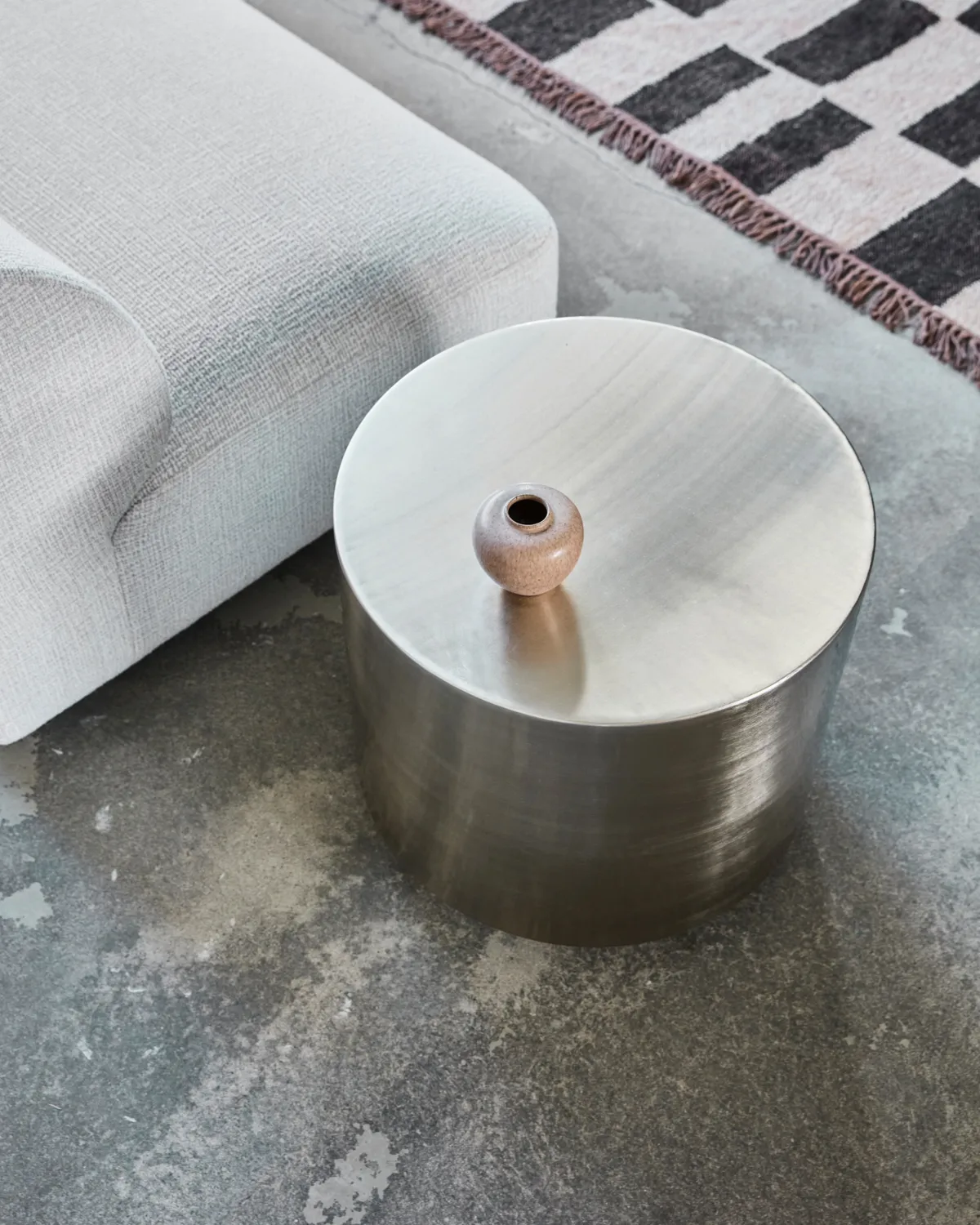 Step sidobord, Borstat silverfärg House Doctor