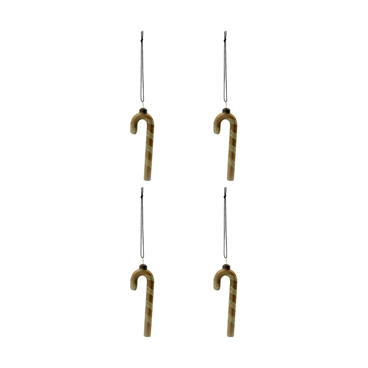 Stick julhänge 4-pack - Guld - House Doctor
