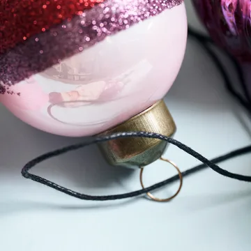 Stripe julkula Ø5 cm - Rosa-röd - House Doctor