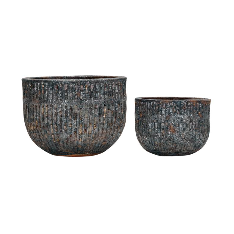 House Doctor Suco kruka 2-pack Grå | Skandinavisk Design | Krukor | Grå