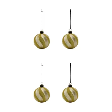 Swirl julgranskula 4-pack - Champagne-guld - House Doctor
