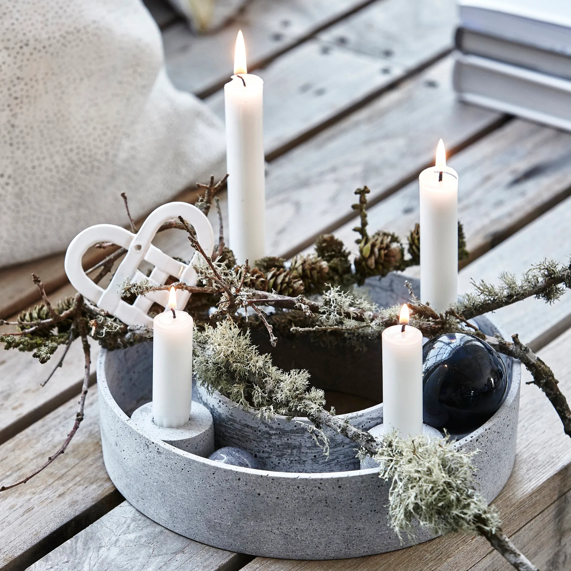 The Ring adventsljusstake Ø26 cm, Grey House Doctor