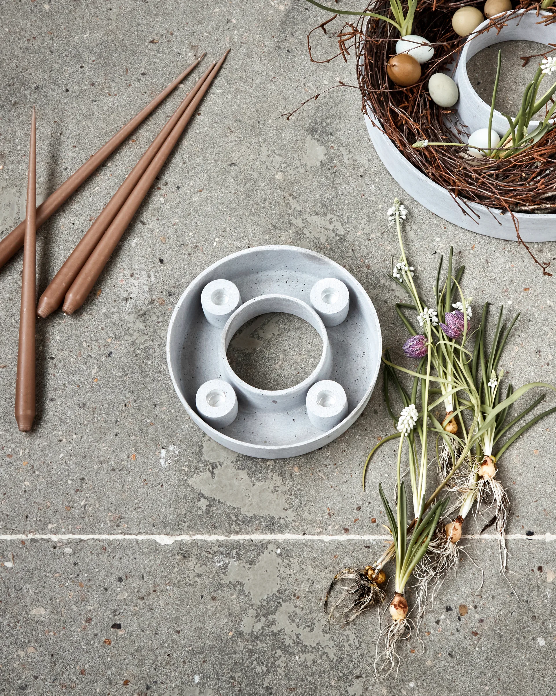 The Ring adventsljusstake Ø26 cm, Grey House Doctor