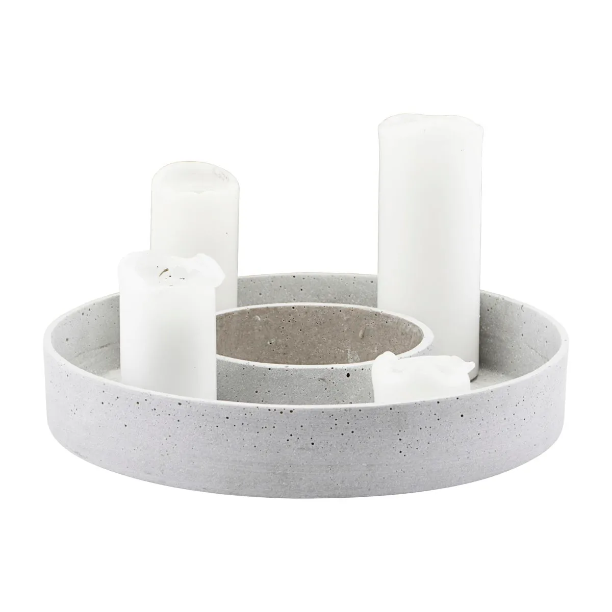 The Ring adventsljusstake för blockljus, Betong House Doctor