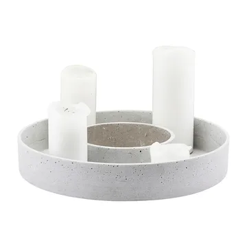 The Ring adventsljusstake för blockljus - Betong - House Doctor