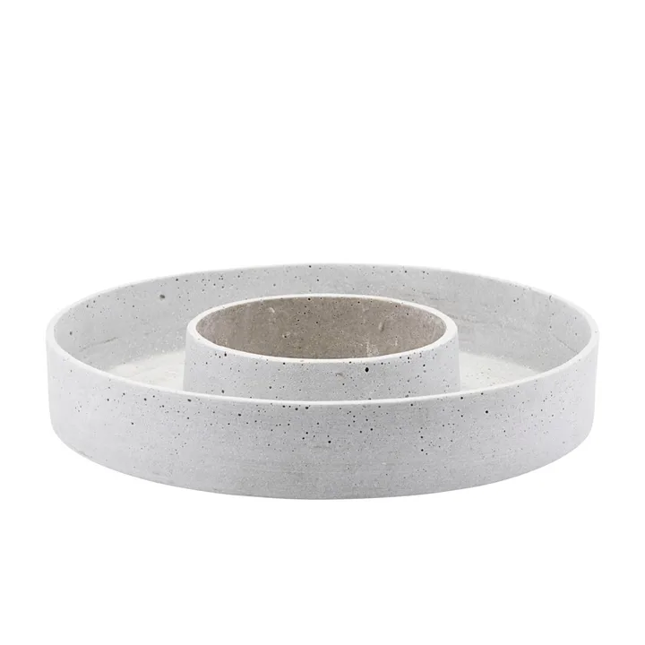 The Ring adventsljusstake för blockljus - Betong - House Doctor