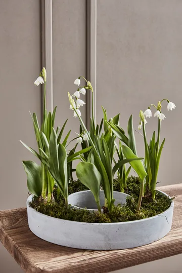 The Ring ljusstake för blockljus - Betong - House Doctor