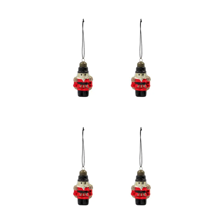 Tino julhänge 4-pack - Röd - House Doctor