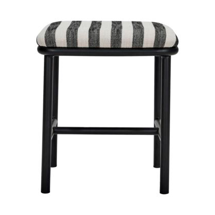House Doctor Toda pall 38 cm Svart-Vit | Skandinavisk Design | Pallar | Svart