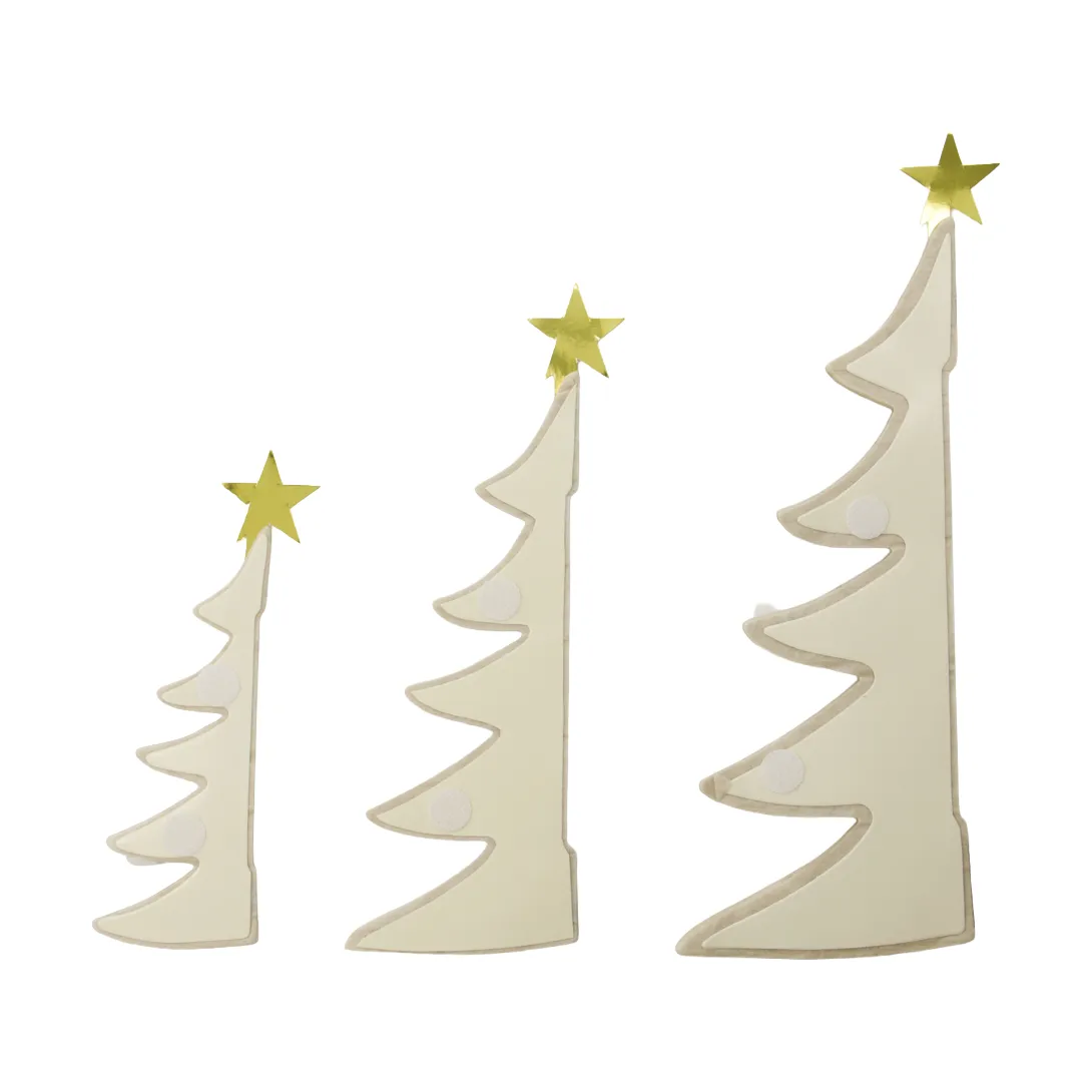 Tree prydnadsgran 3 delar, Elfenben House Doctor