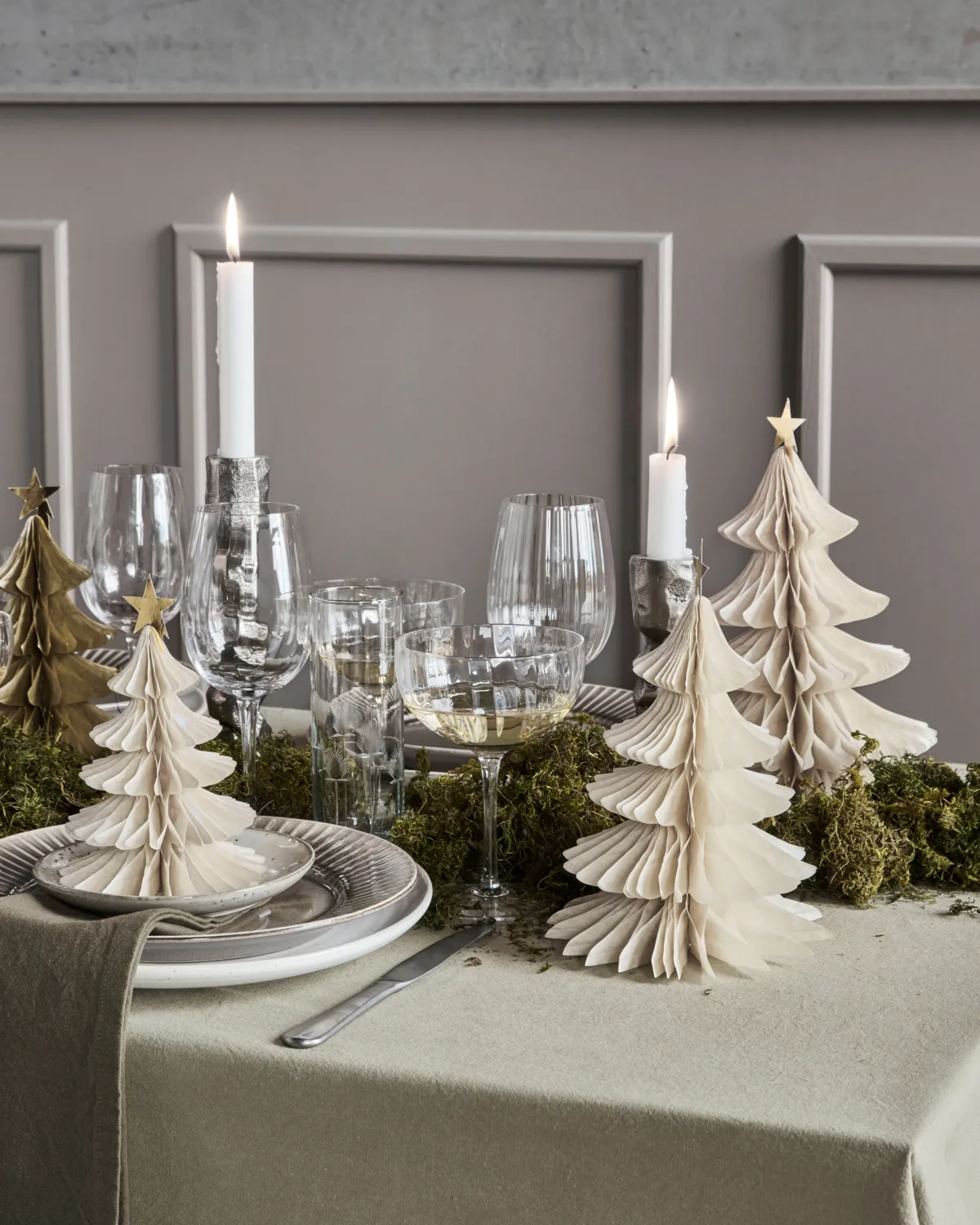 Tree prydnadsgran 3 delar, Elfenben House Doctor