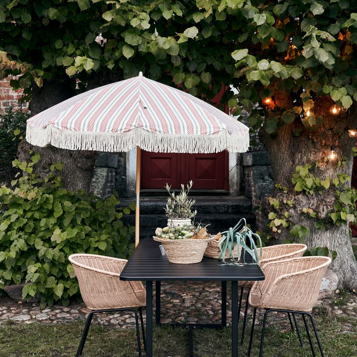 Umbra parasoll Ø190 cm, Röd-grön House Doctor