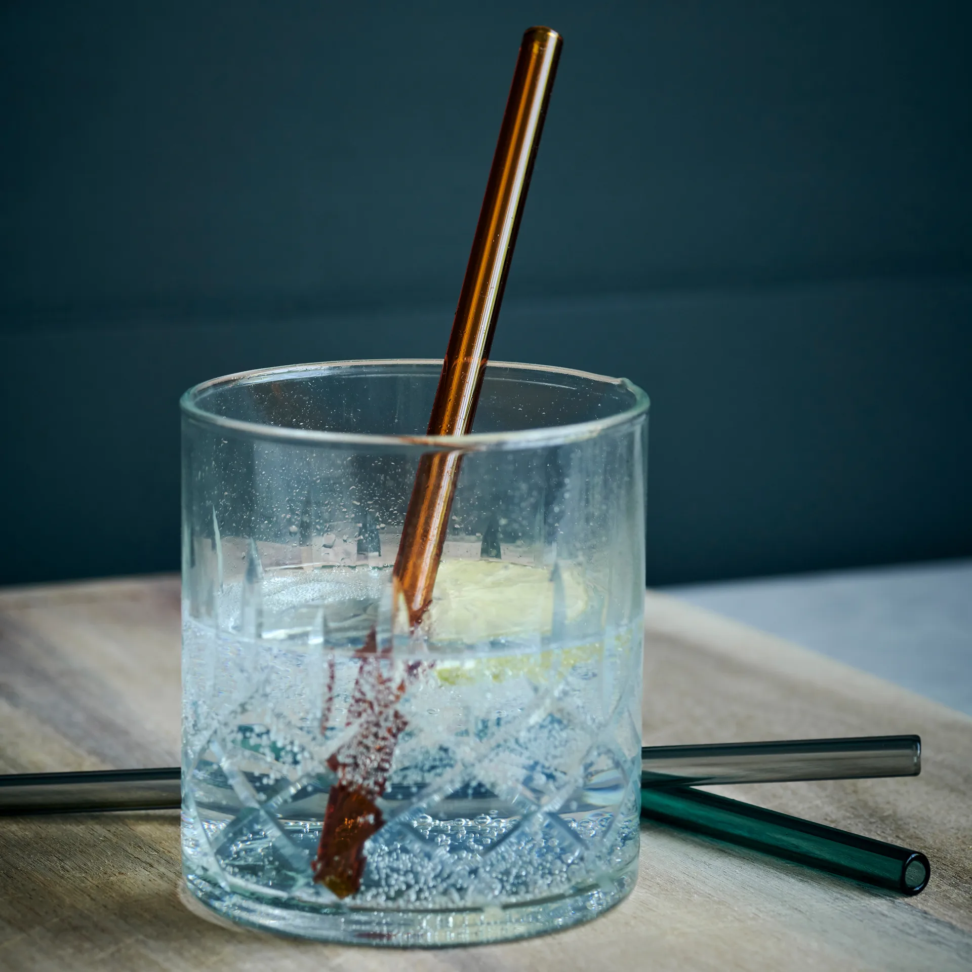 Vaca glassugrör 6-pack, Green-grey-orange House Doctor