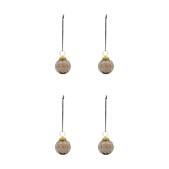 Vellu julgranskula 4-pack - Sand - House Doctor