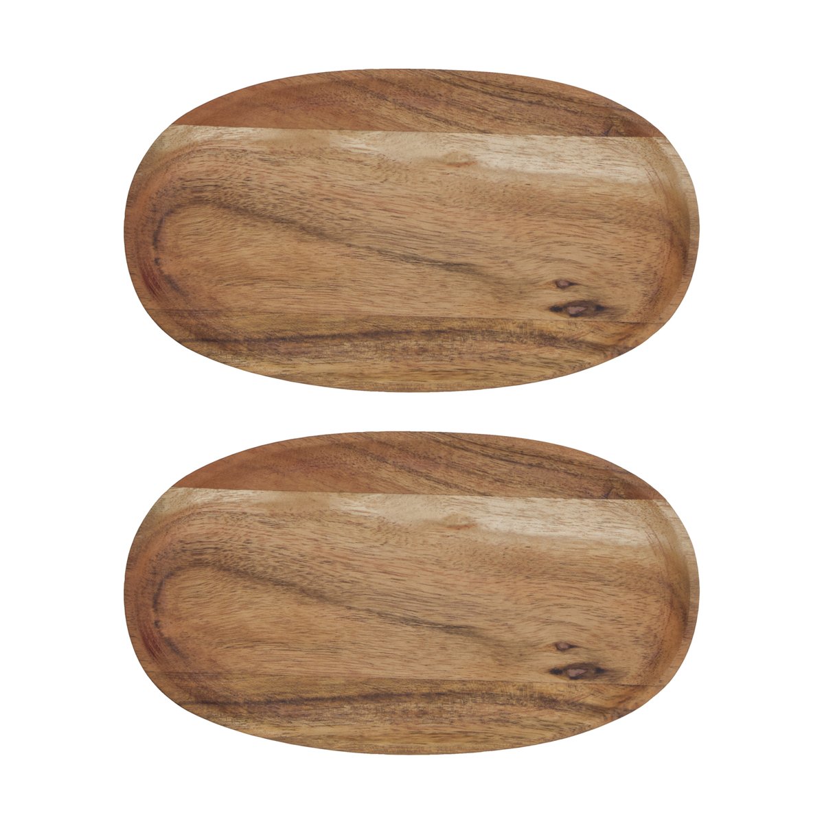 House Doctor Wood bricka 12,5x22,5 cm 2-pack Natur | Skandinavisk Design | Brickor | Brun