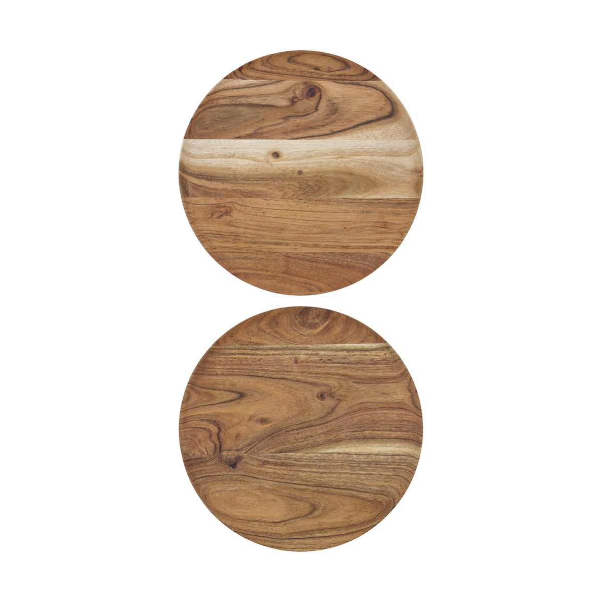 House Doctor Wood bricka 25 cm 2-pack Natur | Skandinavisk Design | Brickor | Brun