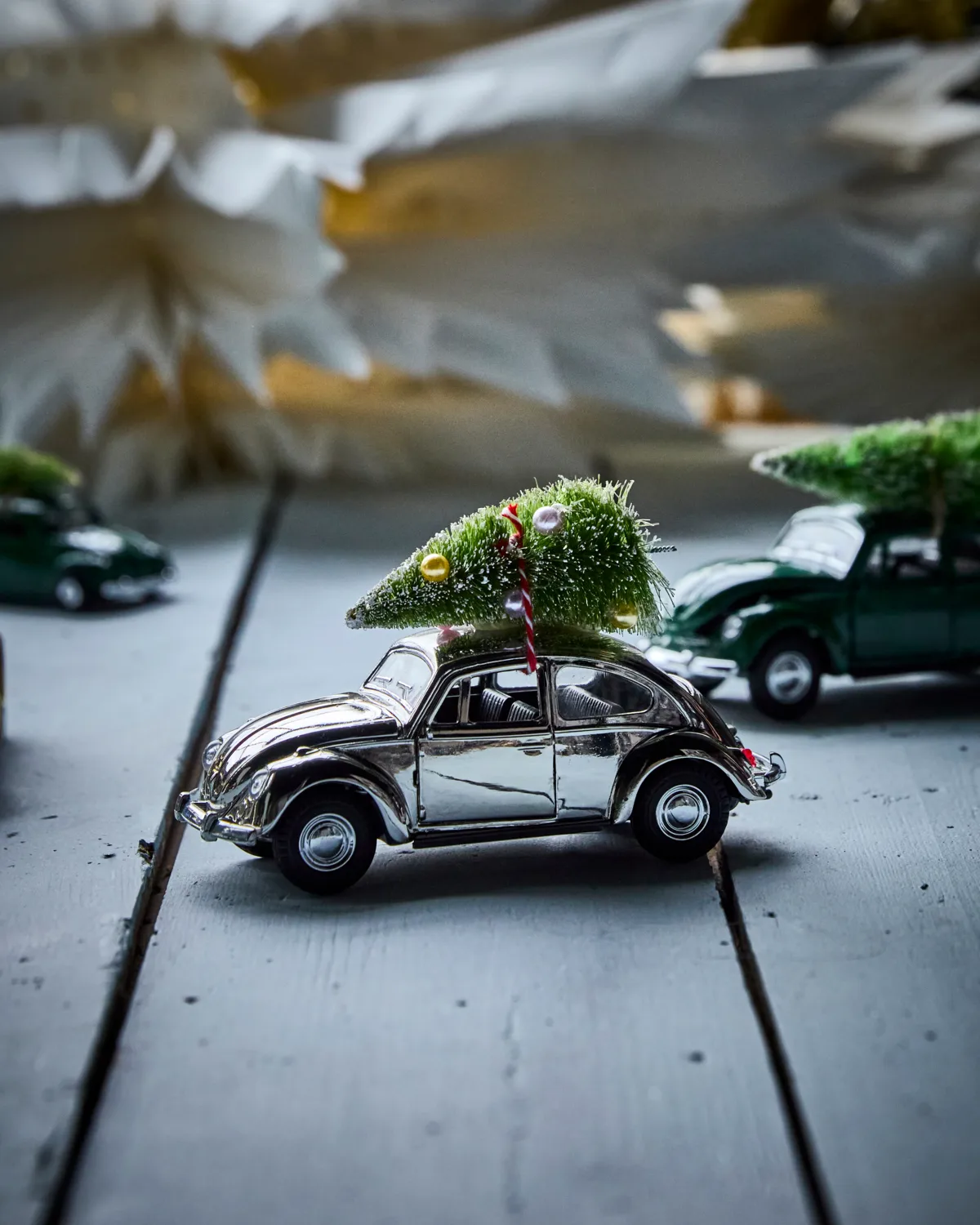 Xmas car juldekoration, Silver House Doctor