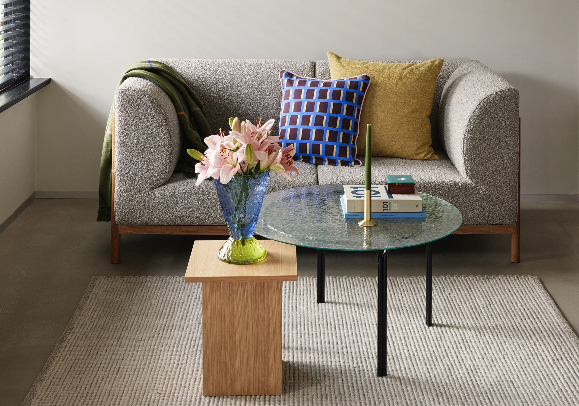 Abyss vas, Blue Hübsch Interior