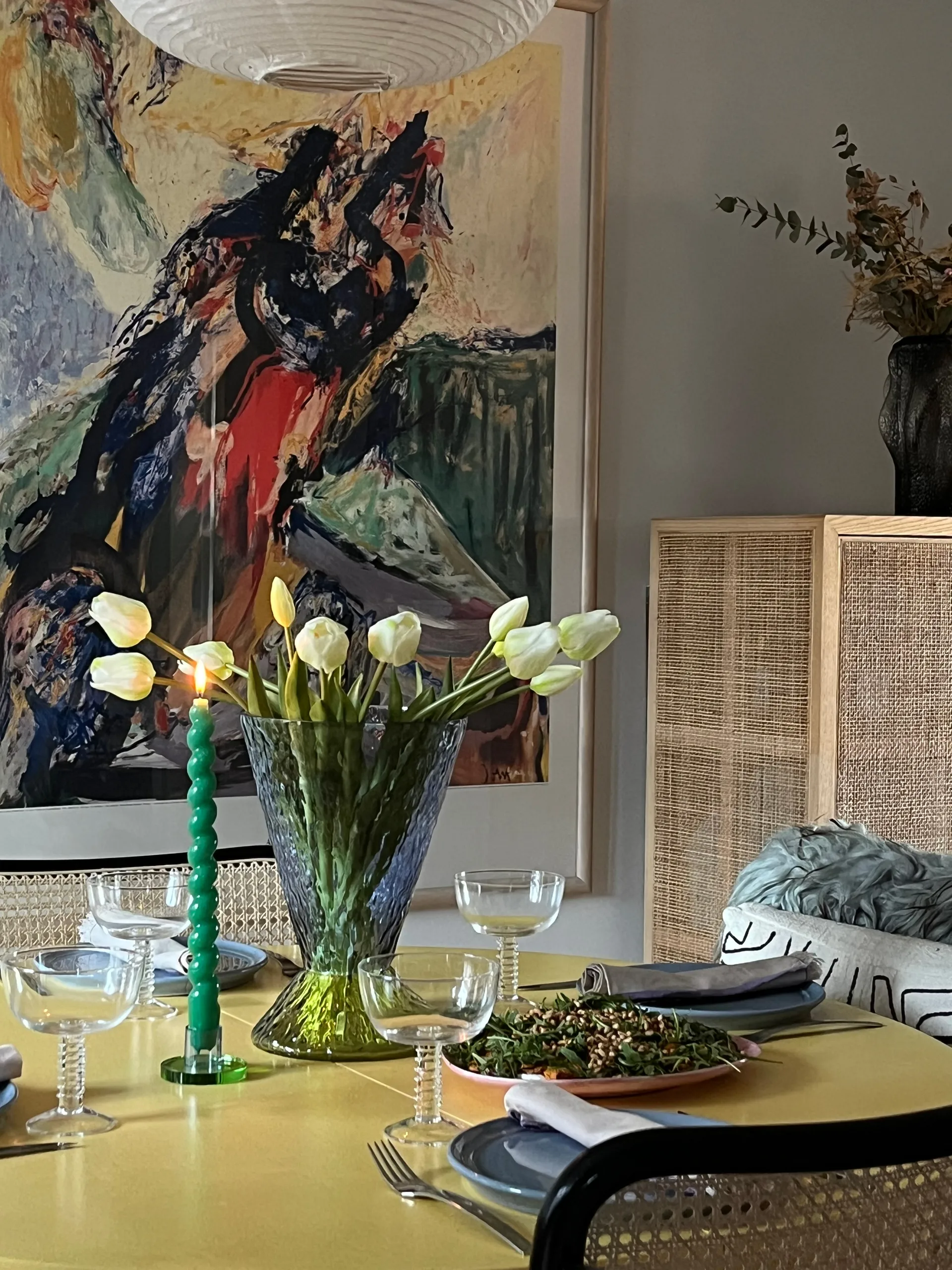 Abyss vas, Blue Hübsch Interior