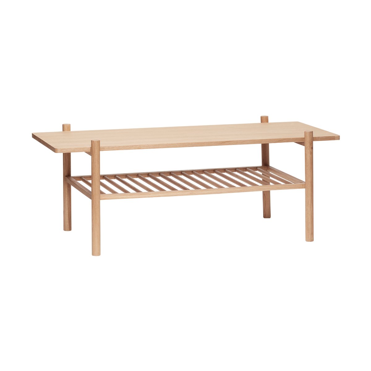 Hübsch Acorn soffbord rektangulärt Ek | Skandinavisk Design | Soffbord | Beige