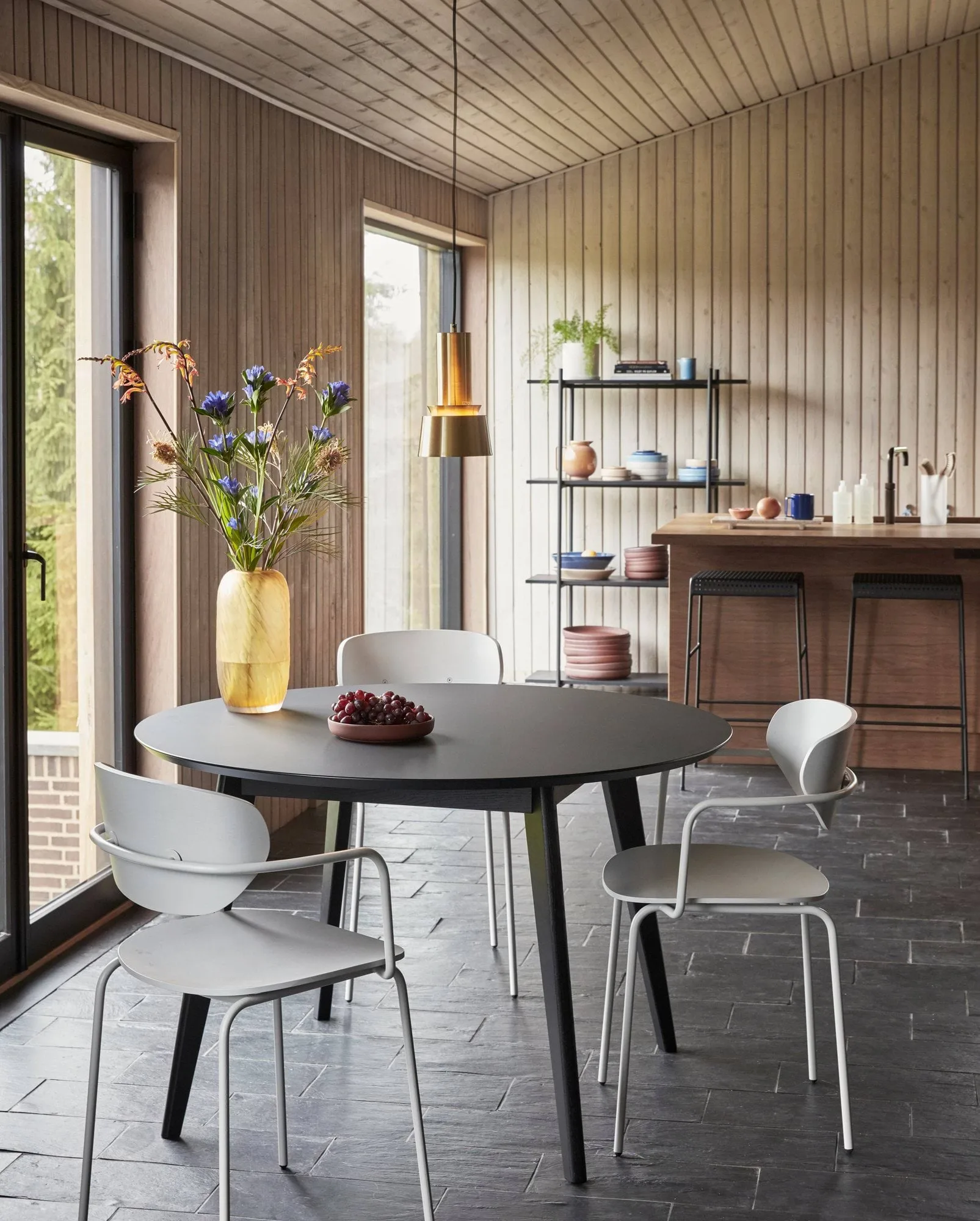 Arch stol, Light grey Hübsch