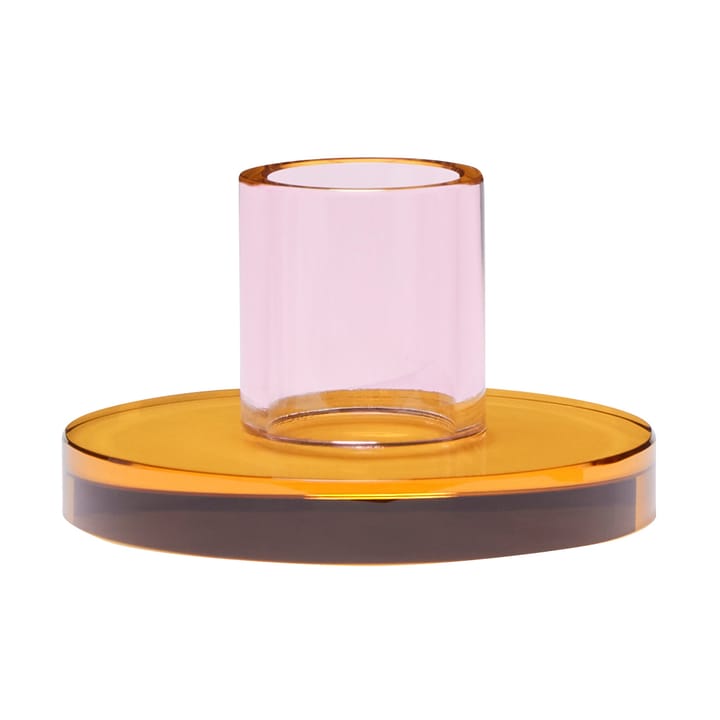 Astra ljusstake small, Pink-orange Hübsch Interior