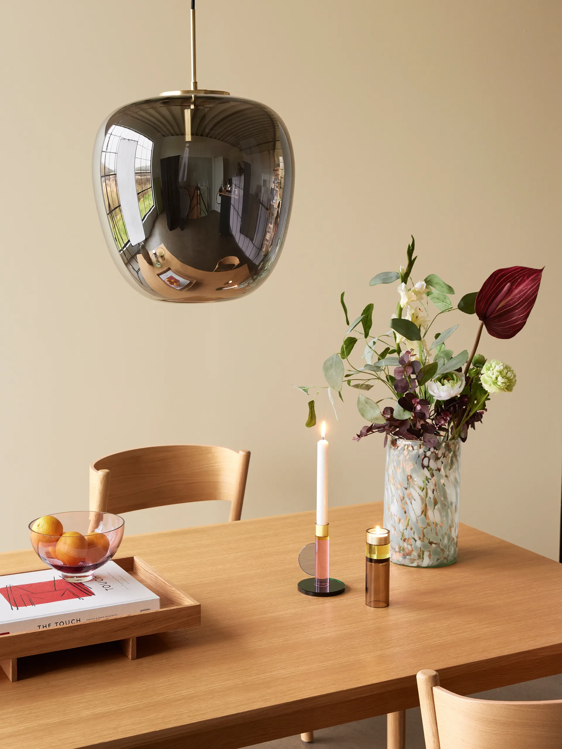 Astro ljusstake, Pink Hübsch Interior