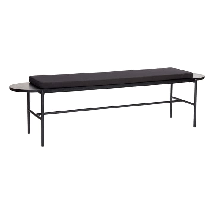 Bänk med kudde 45x180 cm - Metall-svart - Hübsch