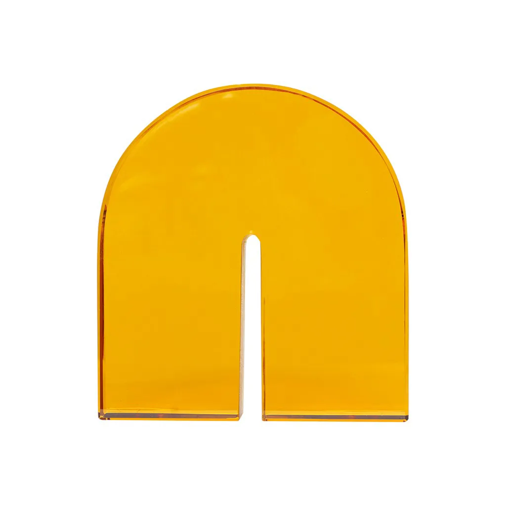 Hübsch Bokstöd glass Bärnsten