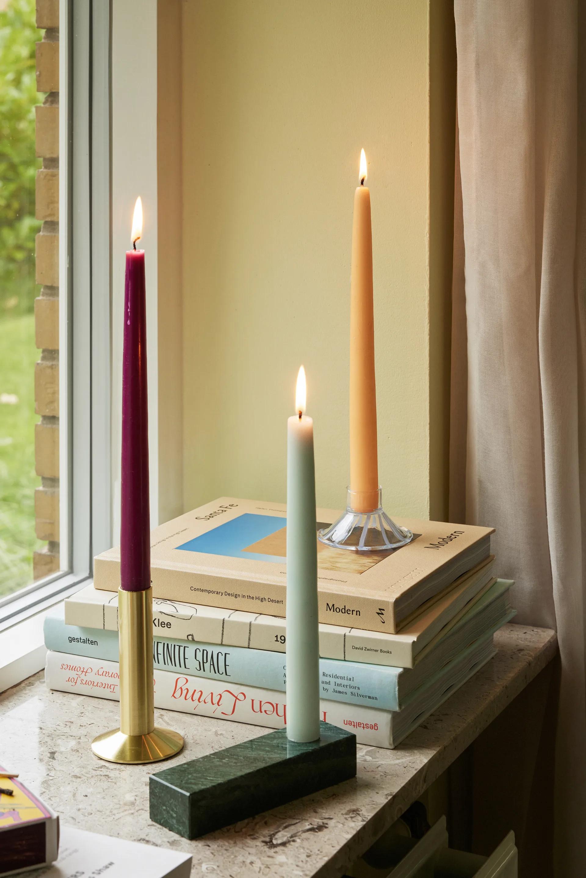 Brick ljusstake, Green Hübsch Interior