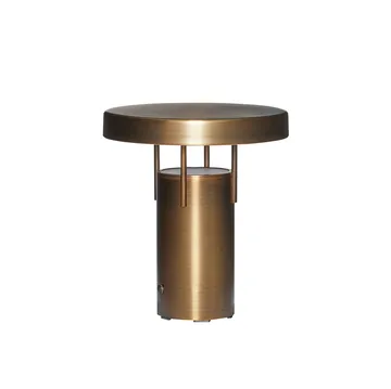 BringMe mini portabel bordslampa - Burnished brass - Hübsch Interior