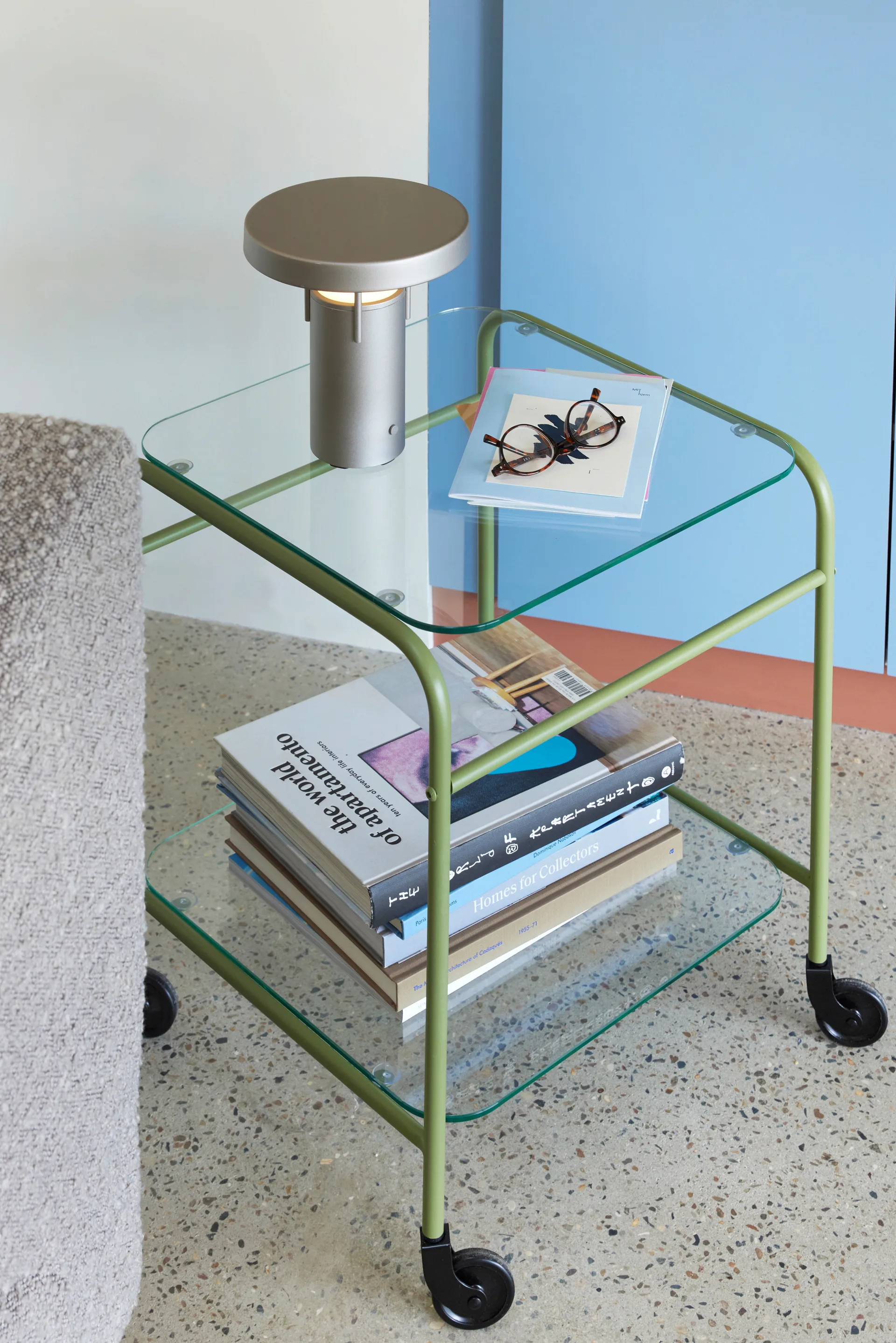 BringMe mini portabel bordslampa, Metallic sand Hübsch Interior