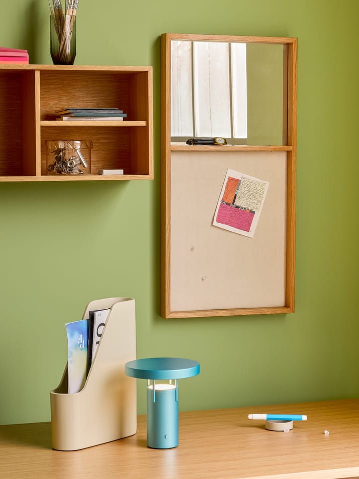 BringMe mini portabel bordslampa, Metallic turquoise Hübsch Interior