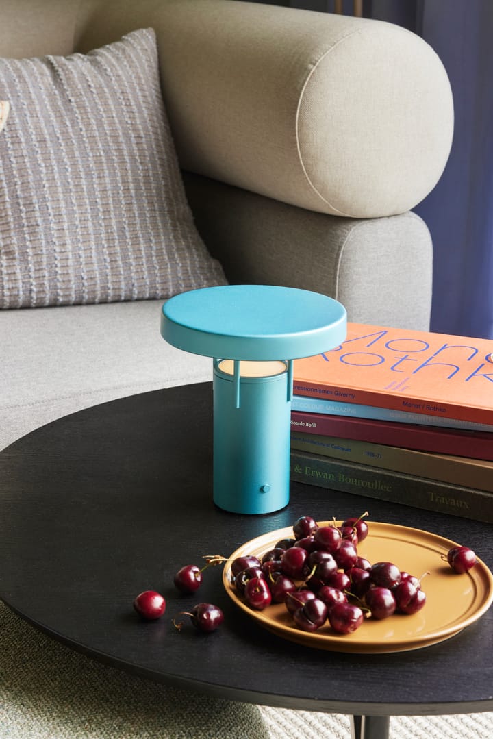 BringMe mini portabel bordslampa, Metallic turquoise Hübsch Interior