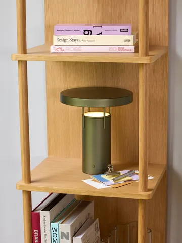 BringMe portabel bordslampa - Metallic dark green, mini 20 cm - Hübsch