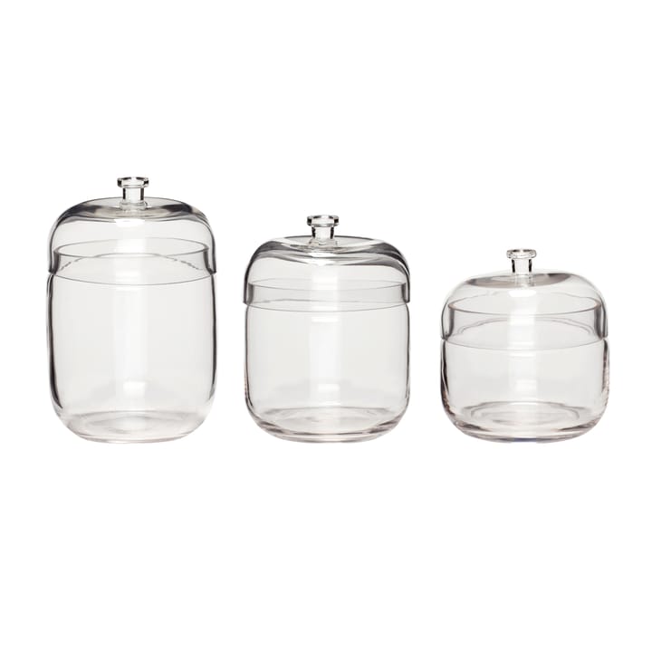 Burk 3-pack - Klar - Hübsch