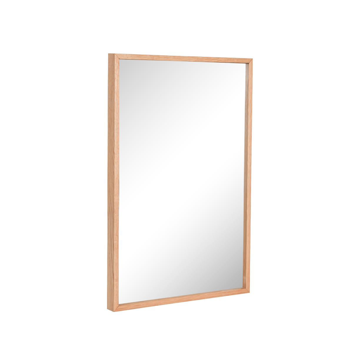 Hübsch Depth spegel Ek | Skandinavisk Design | Väggspeglar | Beige