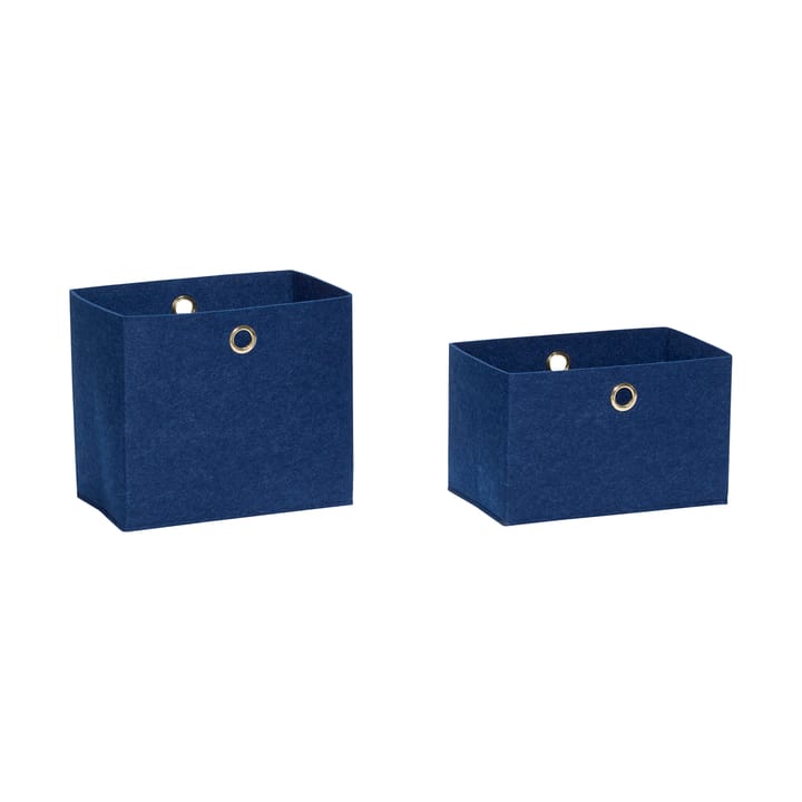 Filtkorg 2-pack - Blå - Hübsch