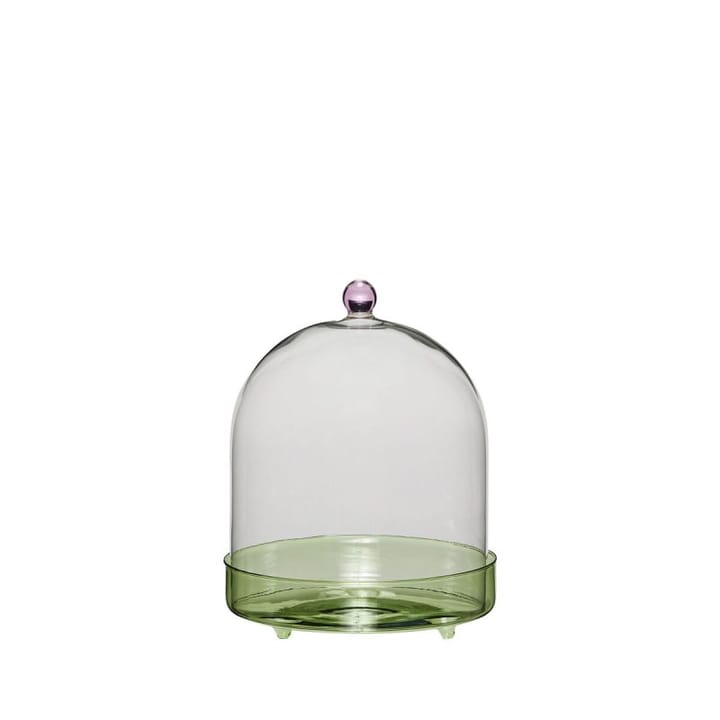 Flora glaskupa Ø16cm, Grön Hübsch Interior