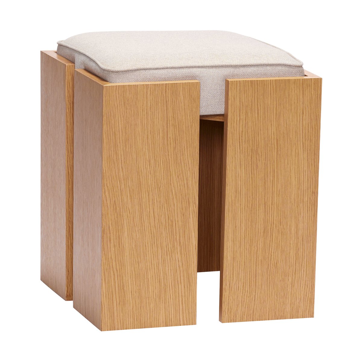 Hübsch Forma pall Ek-sand | Skandinavisk Design | Pallar | Grå