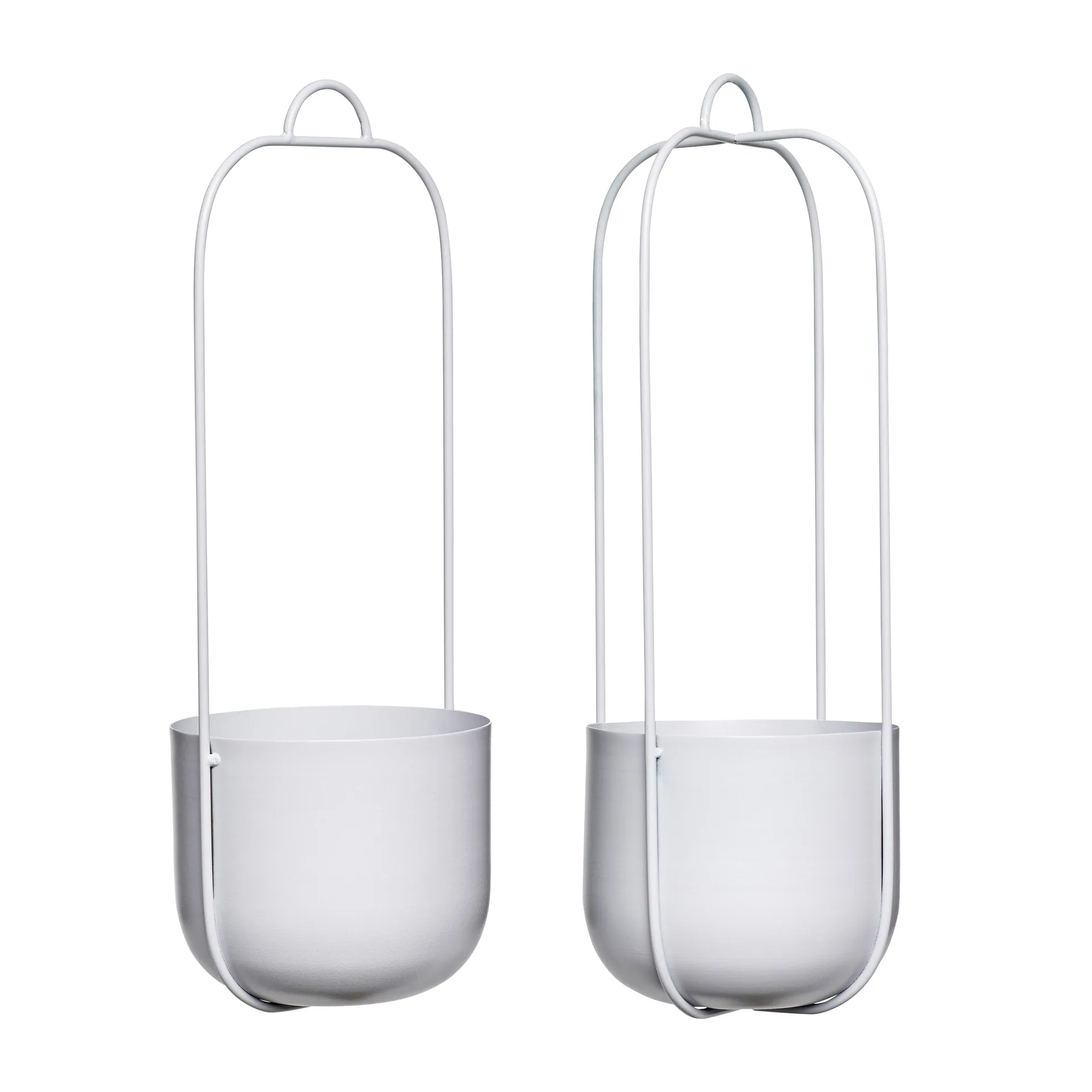 Hängande kruka 2-pack, Grå Hübsch Interior