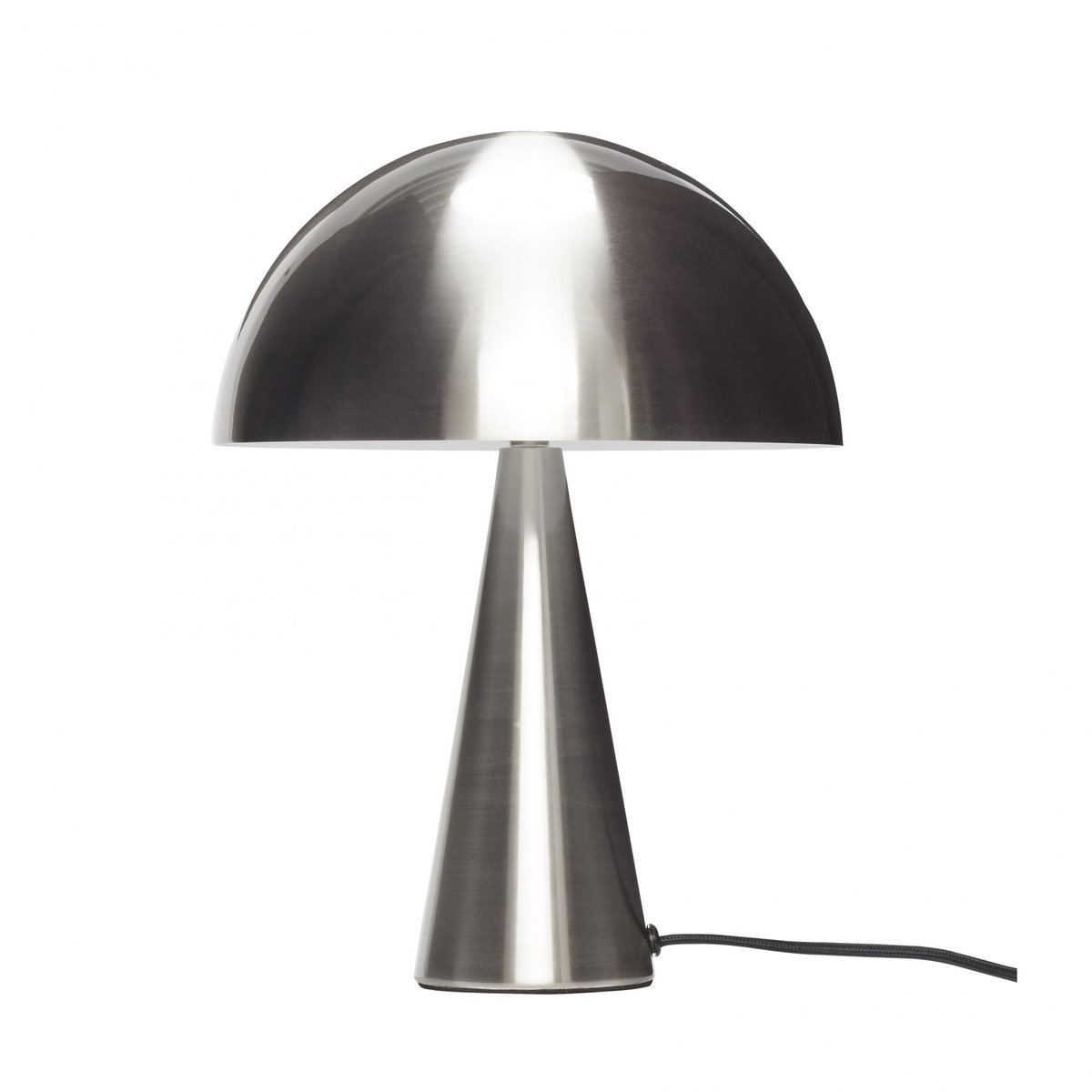 Hübsch bordslampa 33 cm Metall-nickel | Skandinavisk Design | Bordslampor | Silverfärgad