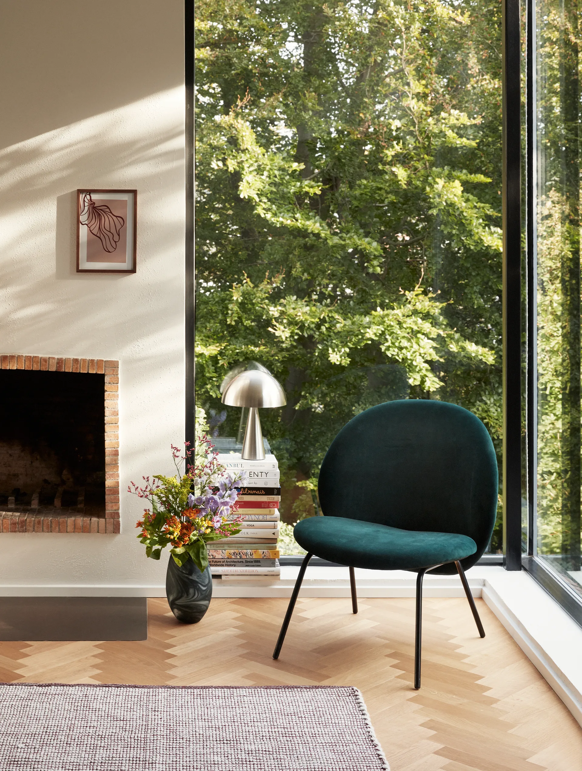 Hübsch bordslampa 33 cm, Metall-nickel Hübsch Interior